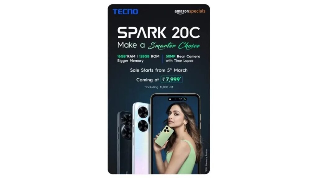 TECNO SPARK 20C Amazon Sale