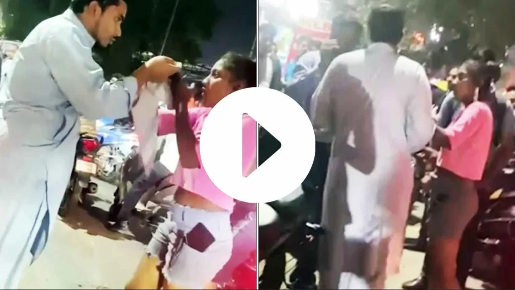 Woman Slaped Man in Vadodara Viral Video